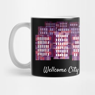 Wellcome City Black Mug